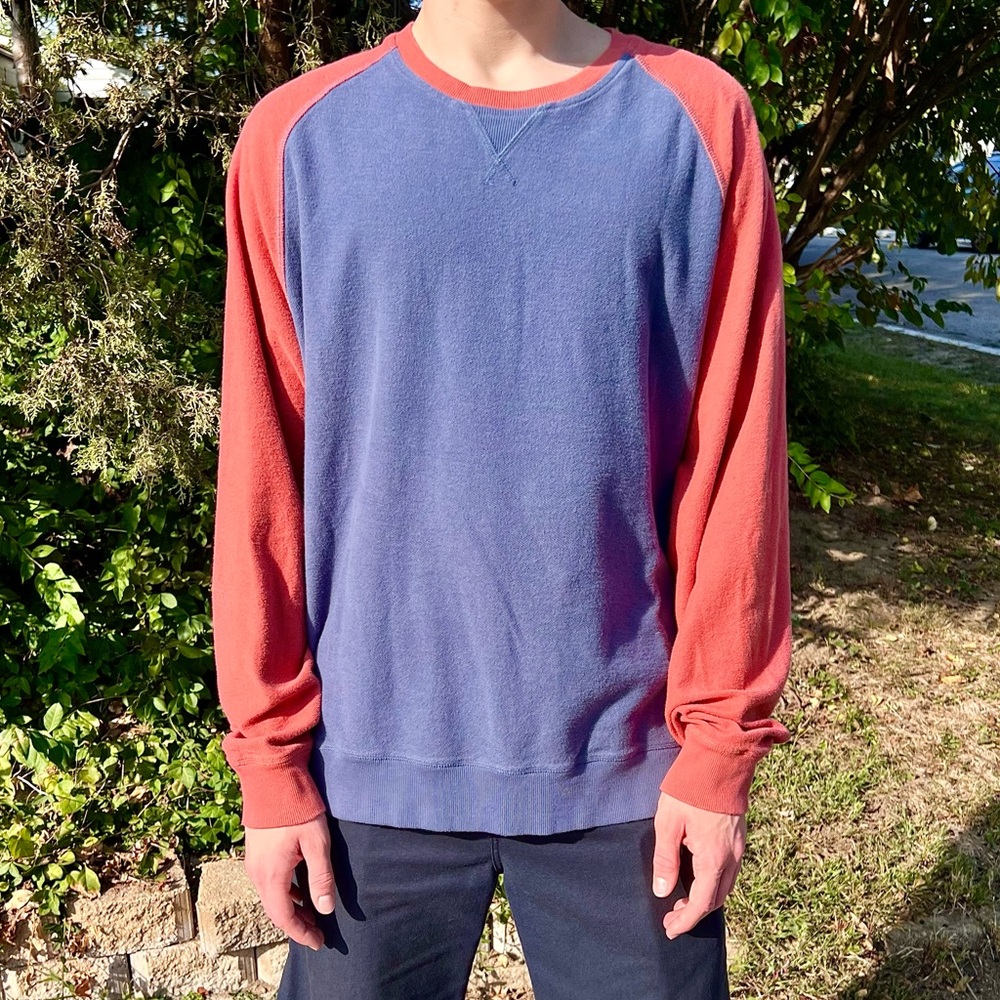 - L.L.Bean XXL Raglan Colorblock Long Sleeve Pullover! EUC!